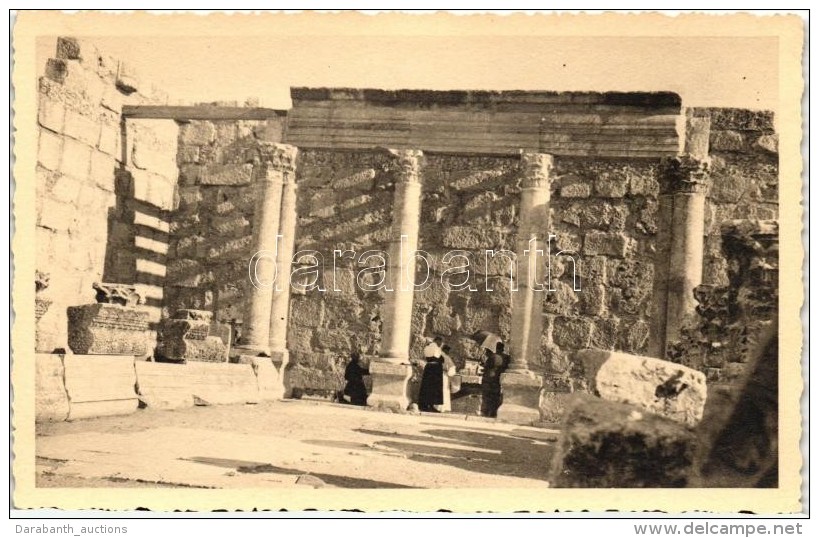 ** T1/T2 1933 Capernaum, Capharnaum; Synagogue, Photo - Unclassified