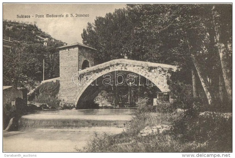 ** T2 Subiaco, Ponte Medioevale Di S. Francesco / Bridge - Non Classés
