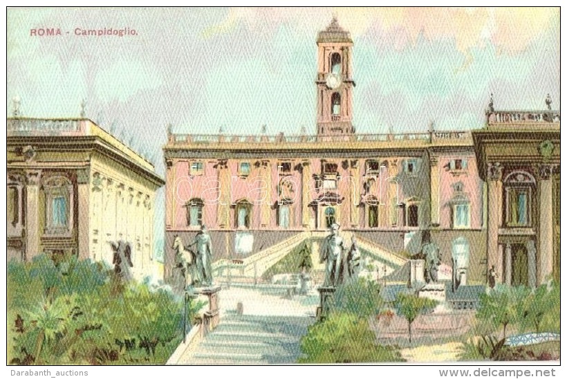 ** T2/T3 Rome, Roma; Campidoglio, Litho - Ohne Zuordnung