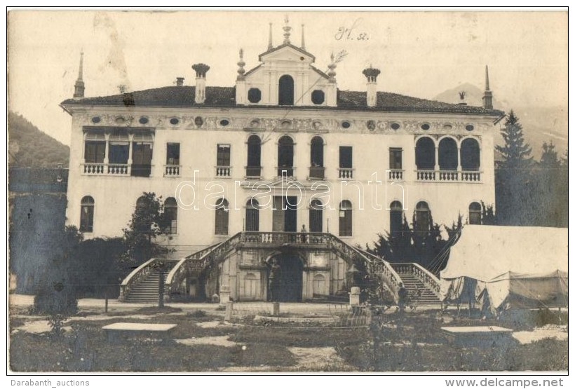 * T2/T3 1918 Pedavena; Villa Pasole, I. Világháborús Katonai Tábor A Kastély... - Non Classés