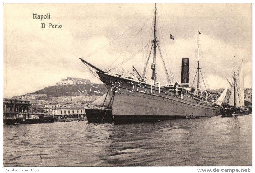 ** T2 Naples, Napoli; Il Porto / Port, Steamship, SS Sicilian Prince - Unclassified