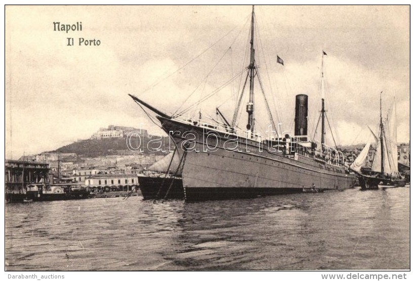 ** T2 Naples, Napoli; Il Porto / Port, Steamship, SS Sicilian Prince - Ohne Zuordnung