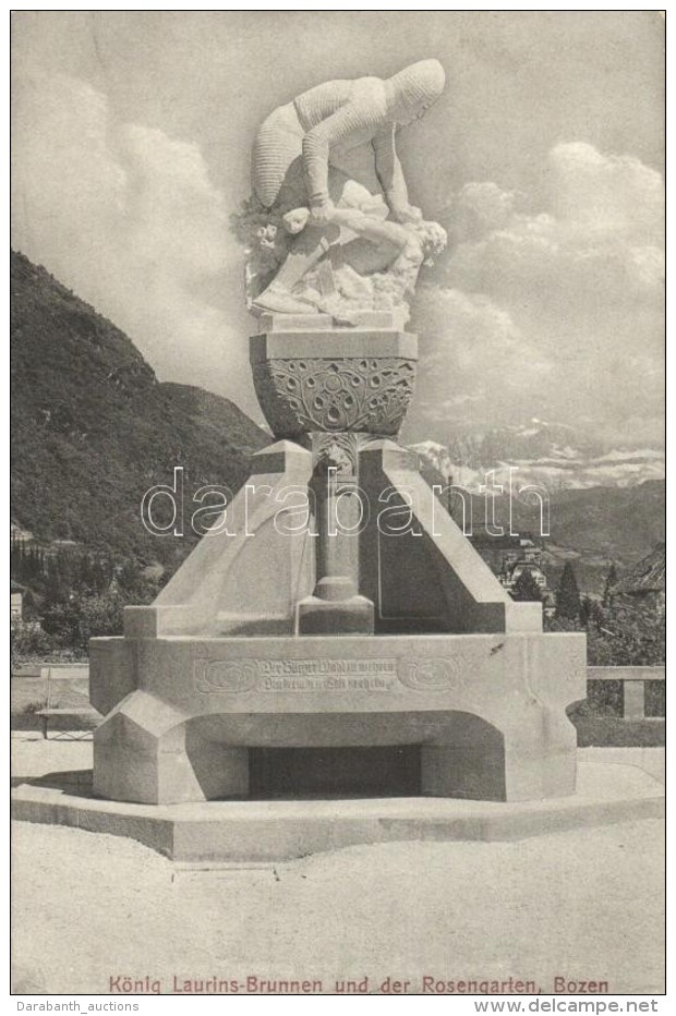 ** T2 Bolzano, Bozen (Tyrol); König Laurins-Brunnen, Rosengarten / Fountain - Ohne Zuordnung