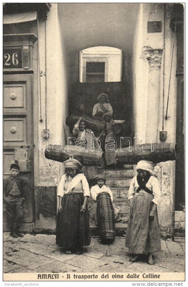 ** T2 Amalfi, Il Transporto Del Vino Dalle Colline / Wine Transporting Women, Folklore - Ohne Zuordnung