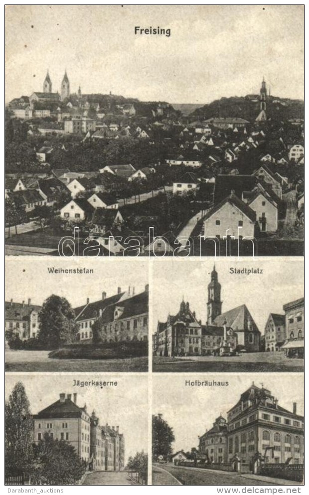 T2/T3 Freising, Weihenstefan, Stadtplatz, Jagerkaserne, Hofbrauhaus / Square, Barracks, Brewery (EK) - Non Classés