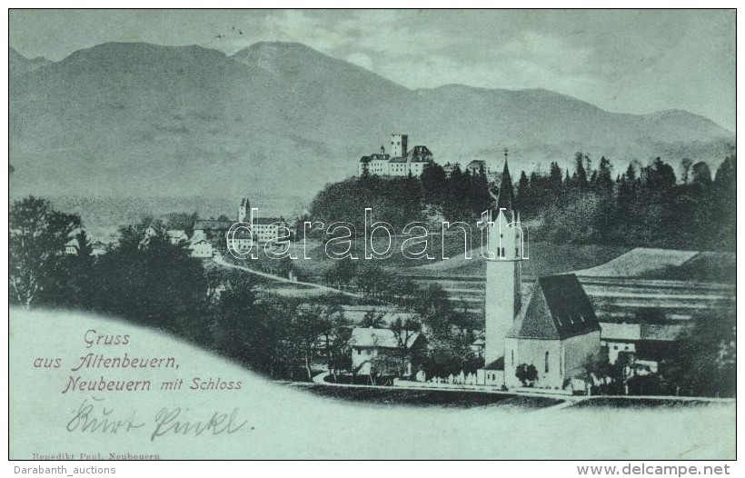 T2/T3 Altenbeuern, Neubeuern Mit Schloss / View With Castle - Ohne Zuordnung