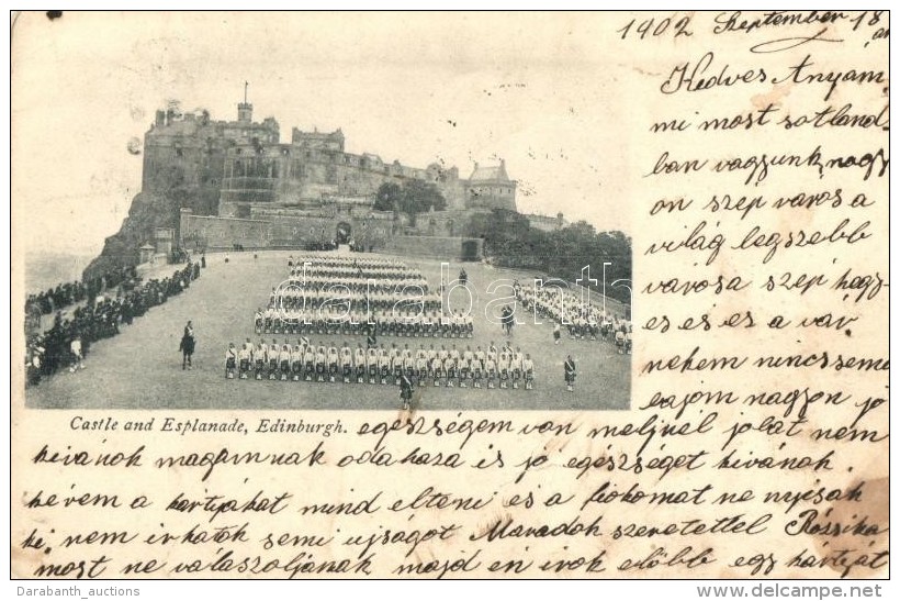 * T2/T3 Edinburgh, Castle And Esplanade, Scottish Regiment, WWI Military Force (fl) - Ohne Zuordnung