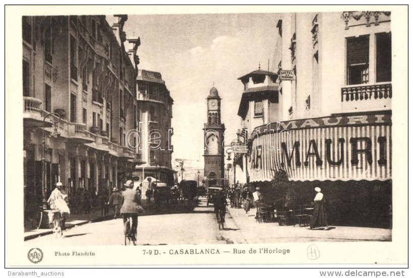 ** T1 Casablanca, Rue De L'Horloge / Street, Bar Mauri - Non Classés