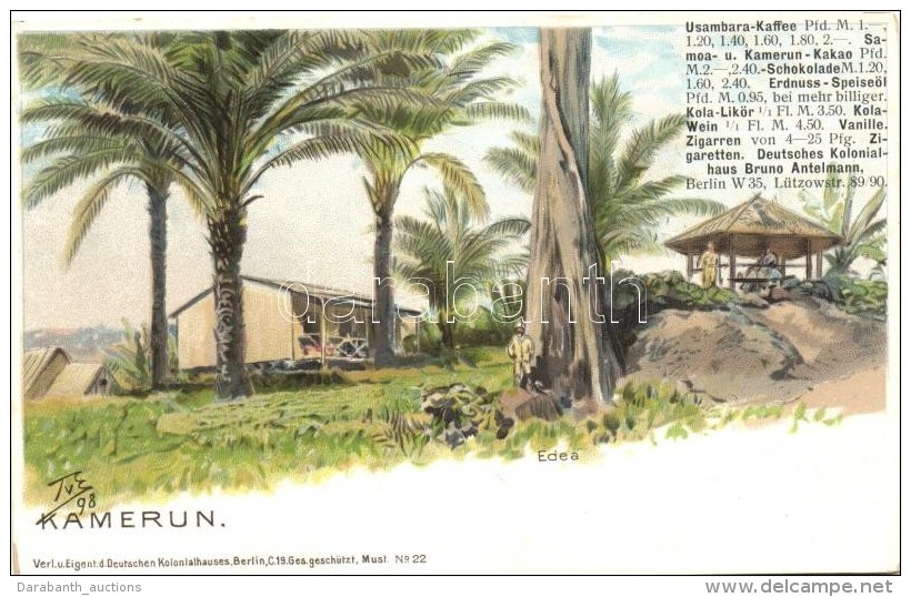 ** T2 1898 Kamerun, German Colonial Postcard, Litho - Ohne Zuordnung