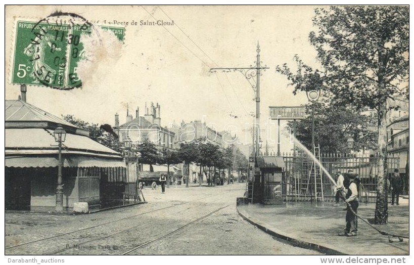 * T3 Paris, La Porte De Saint-Cloud / Gate, Watering. TCV Card (EB) - Sin Clasificación