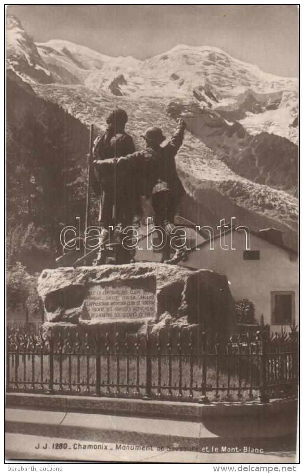 ** T2 Chamonix, Monument De Saussure, Mont Blanc - Non Classés