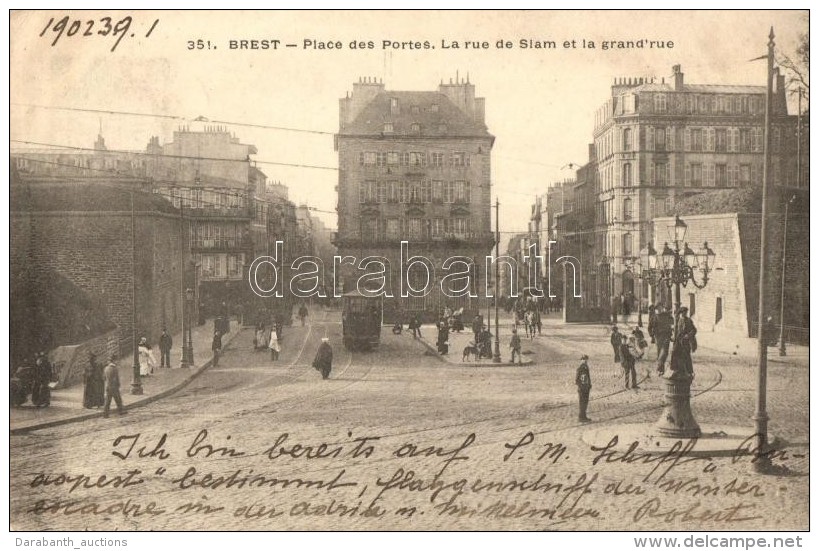 T2/T3 Brest, Place Des Portes, Rue De Slam, Grand Rue / Street, Tram (EK) - Non Classés