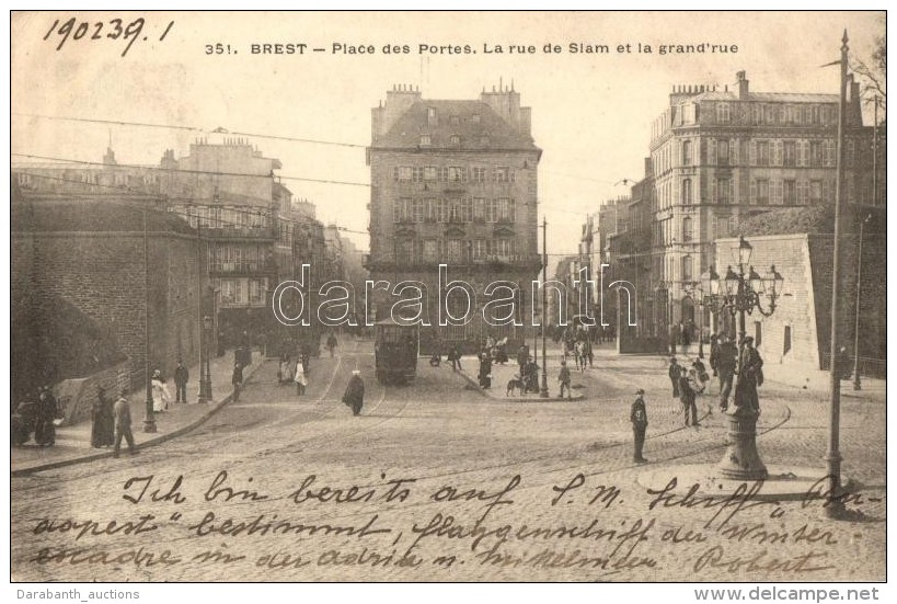 T2/T3 Brest, Place Des Portes, Rue De Slam, Grand Rue / Street, Tram (EK) - Zonder Classificatie