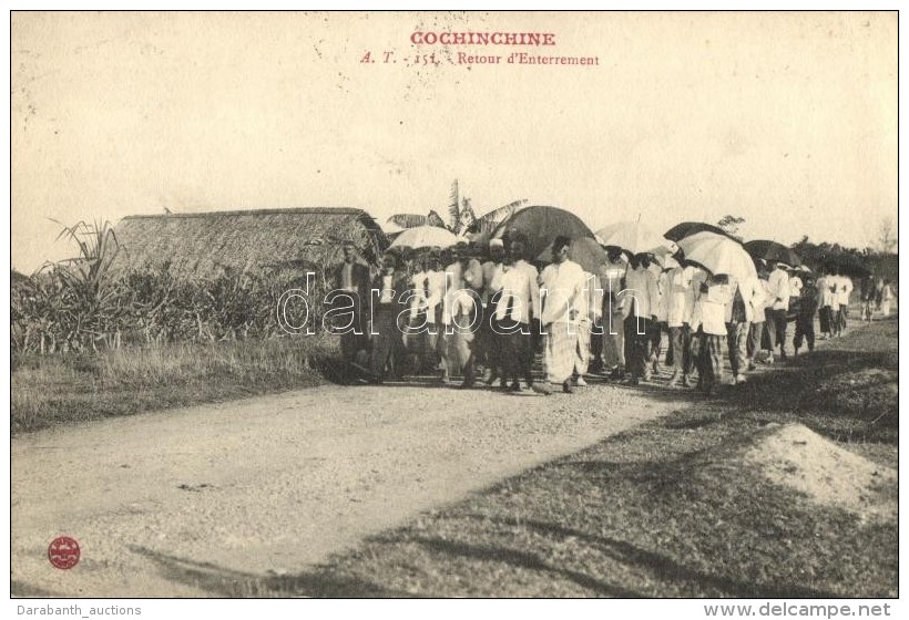 T2/T3 Cochinchina, Cochinchine; Retour D'Enterrement / Funeral - Ohne Zuordnung