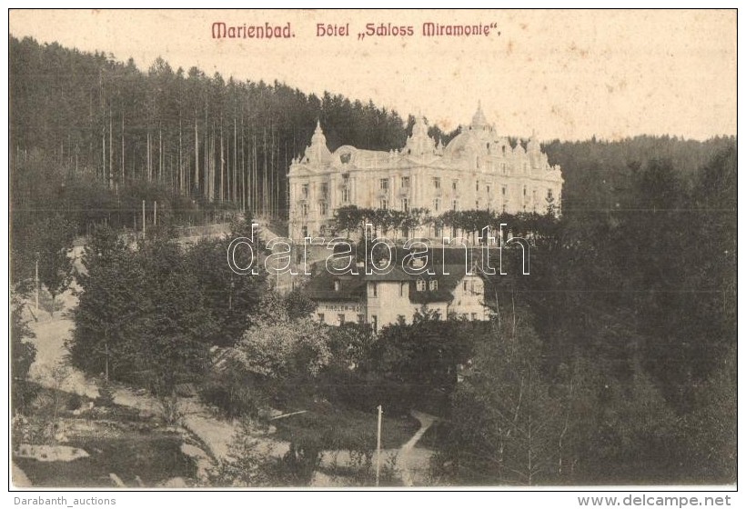 T2/T3 Marianske Lazne, Marienbad;  Hotel Schloss Miramonte  (EK) - Ohne Zuordnung