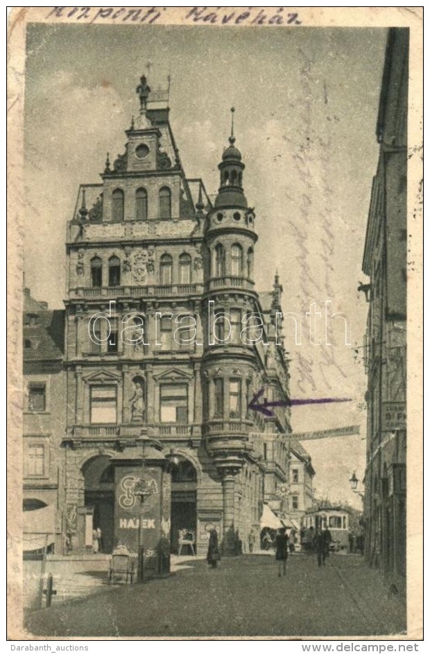 T4 Ceske Budejovice, Budweis; Café Central, Tram (b) - Non Classés