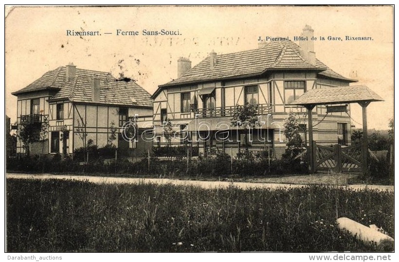 T2/T3 Rixensart, Ferme Sans-Souci, J. Pierrard, Hotel De La Gare / Farm, Hotel Of The Railway Station (EK) - Zonder Classificatie