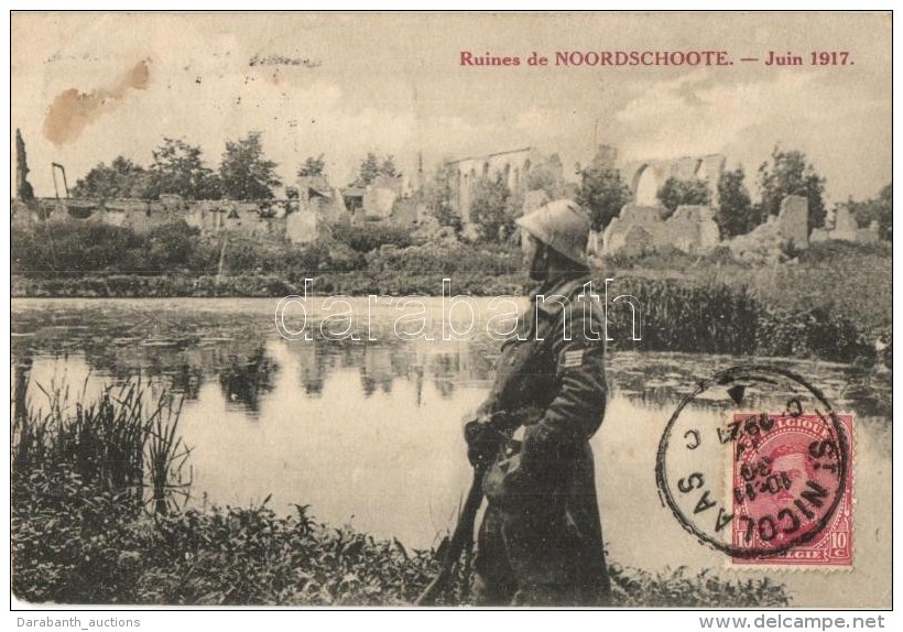 T2 Noordschote, Ruines De Noordschoote / WWI, The Ruins Of Noordschote TCV Card - Unclassified