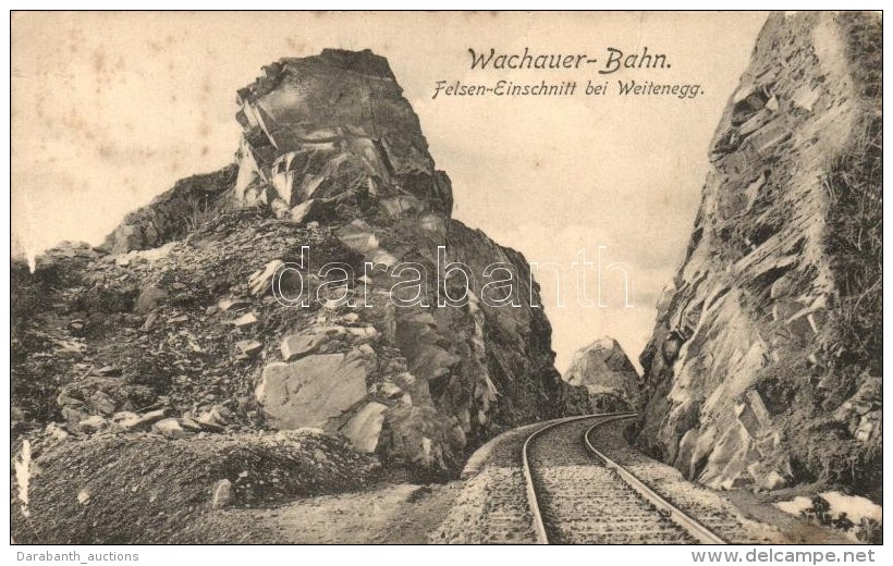 ** T4 Wachauer-Bahn, Felsen-Einschmitt Bei Weitenegg / Railway (b) - Zonder Classificatie