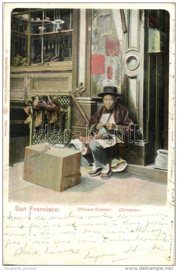 T2 San Francisco, California; Chinese Cobbler, Chinatown - Zonder Classificatie
