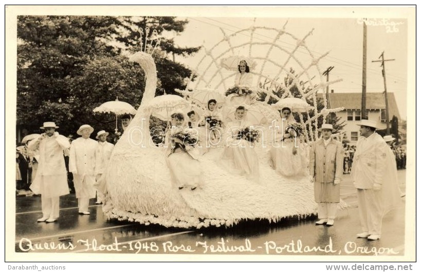 ** T1 1948 Portland, Rose Festival, Queens Float - Unclassified