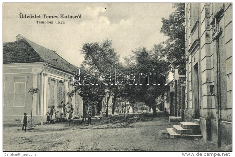 T2 Temeskutas, Gudurica; Templom Utca, Szabonáry Károly Kiadása / Church Street - Sin Clasificación