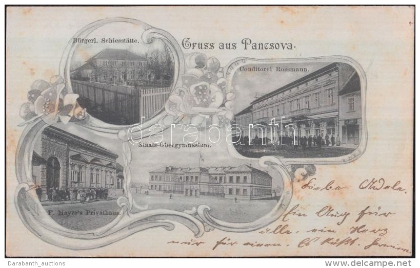 T2/T3 1898 Pancsova, Pancevo; Polgári Lövölde,  F. Mayer Bérháza, Rossmann... - Unclassified