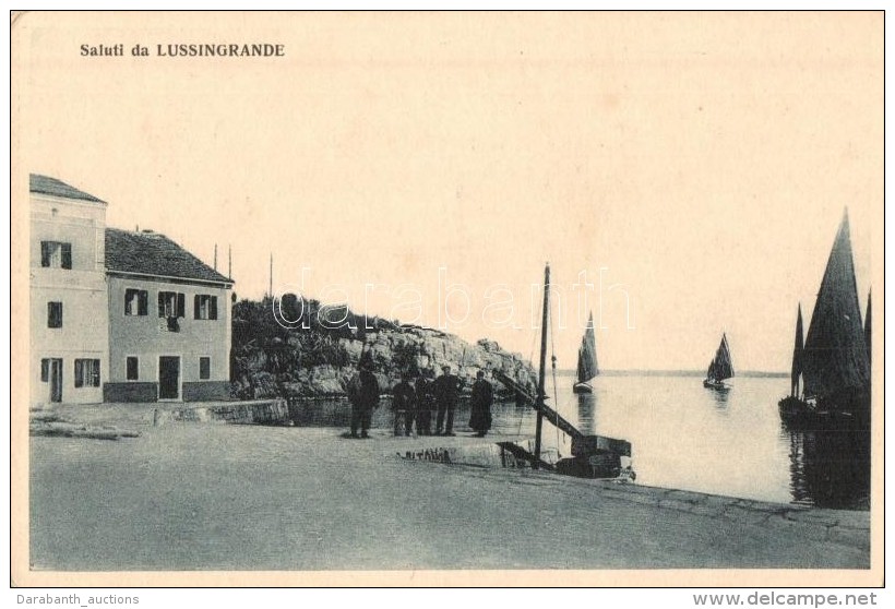 ** T2/T3 Veli Losinj, Lussingrande; Port, Sailing Ships, Sailors, Vittorio Stein (EK) - Non Classés