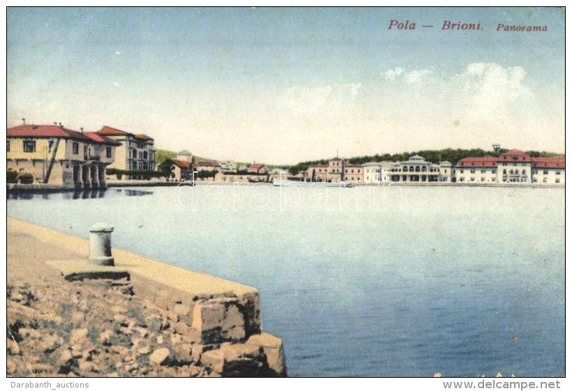 ** T3 Pola, Brijuni (Brioni); Látkép, KikötÅ‘ / General View, Port (EB) - Non Classés
