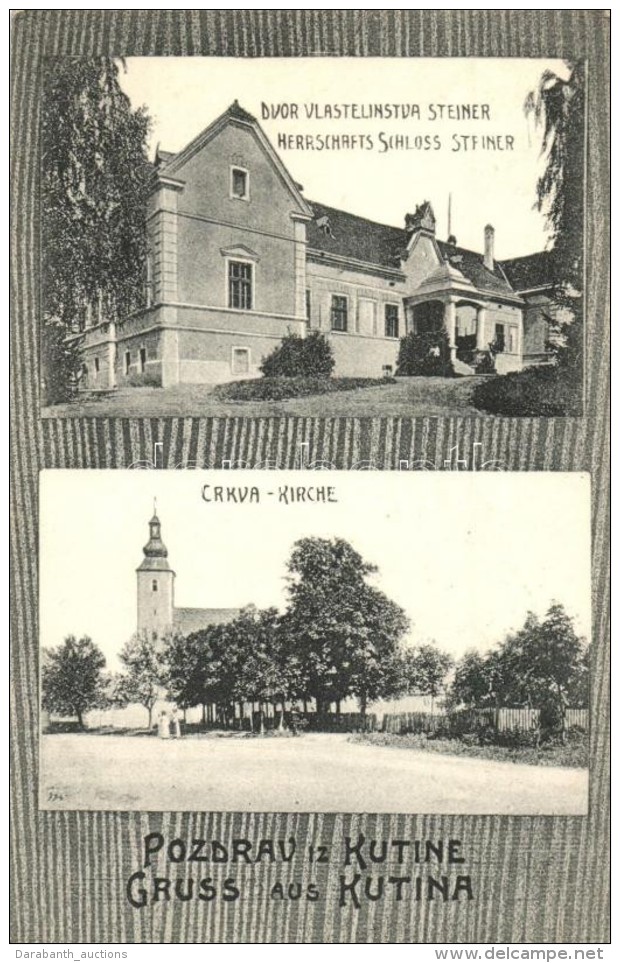 T2 Kutina, Steiner Kastély, Templom / Castle, Church - Ohne Zuordnung