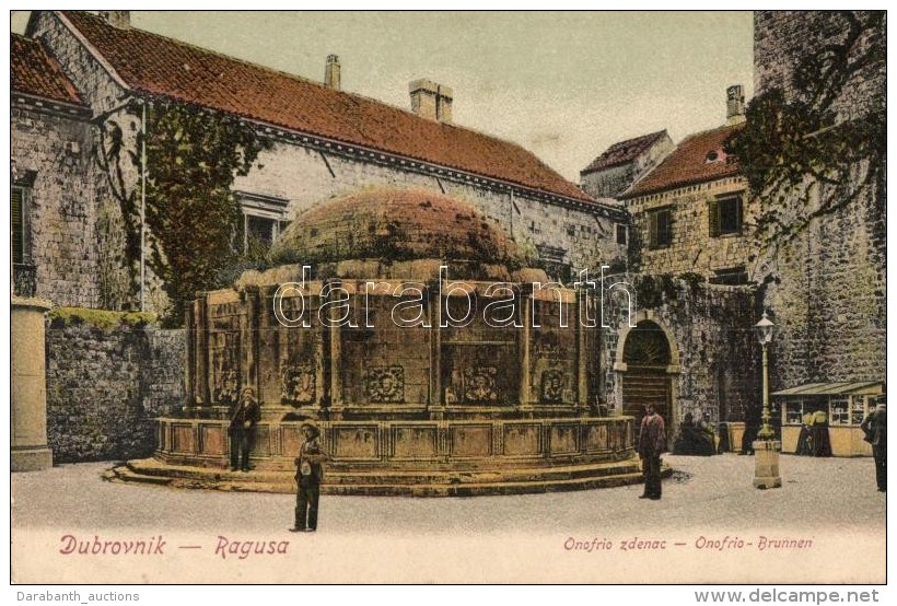 ** T2 Dubrovnik, Ragusa; Onofrio Brunnen / SzökÅ‘kút / Fountaine - Ohne Zuordnung