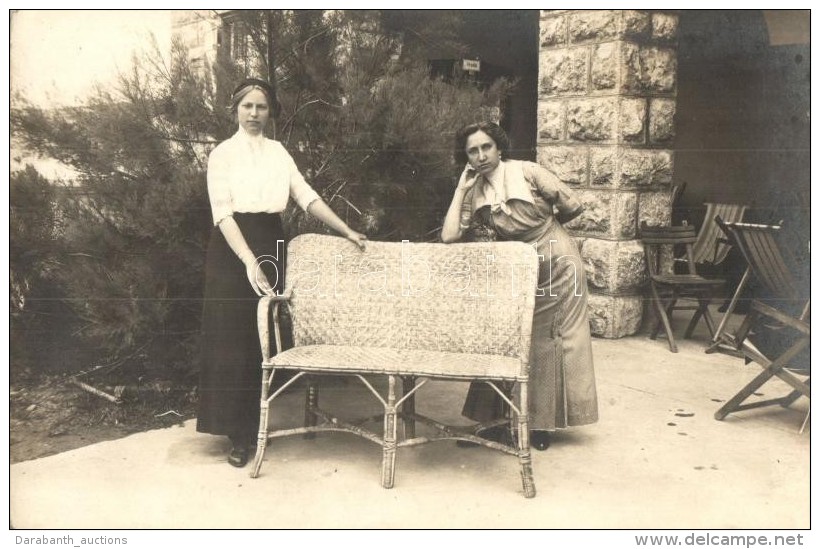 T2 1913 Abbazia, Hölgyek / Ladies, Atelier Jos. Kolarik Photo - Zonder Classificatie