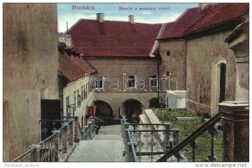 ** T1/T2 Munkács, Mukacheve; Vár Udvara, Kiadja Nagy Albert / Castle's Courtyard - Zonder Classificatie