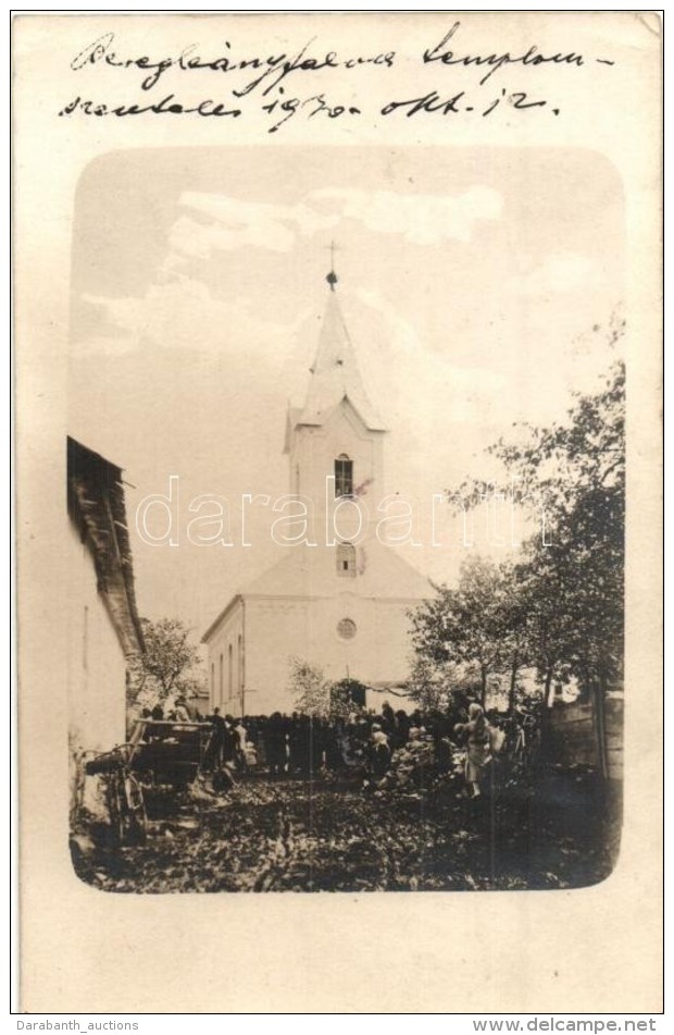 ** T2/T3 1930 Beregleányfalva, Lalove; Templom, Szentelés / Church, Inauguration, Photo... - Non Classés