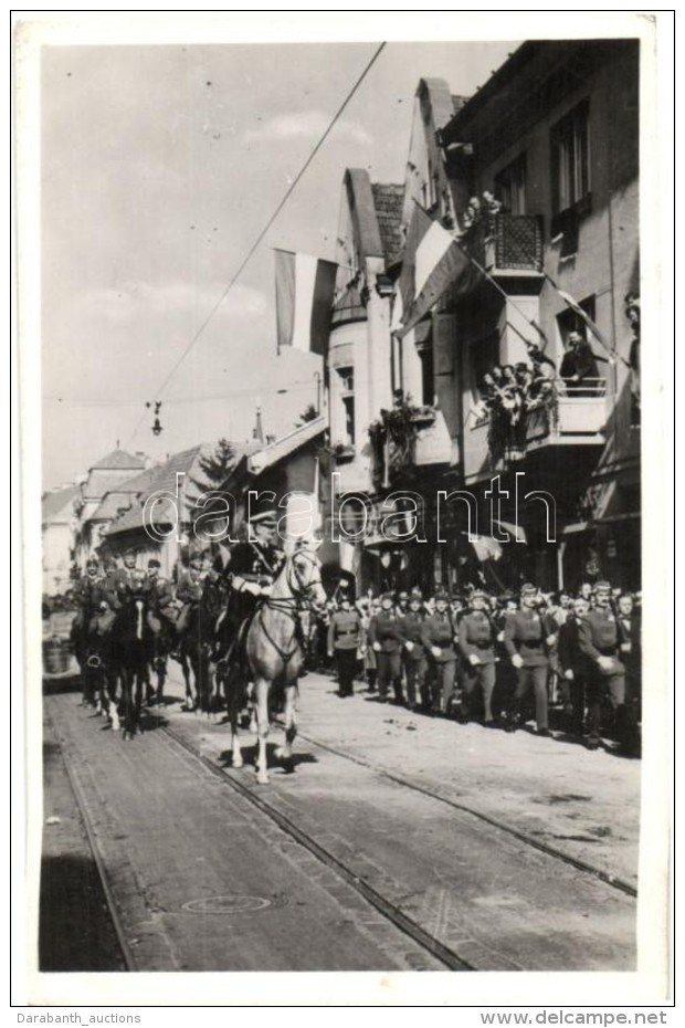 T2 1940 Nagyvárad, Oradea; Bevonulás, Horthy Miklós / Entry Of The Hungarian Troops - Non Classés