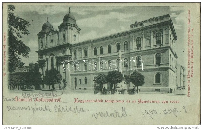 T2/T3 Kolozsvár, Cluj; Kegyesrendiek Temploma, Egyetemek Egy Része / Church With University - Non Classés