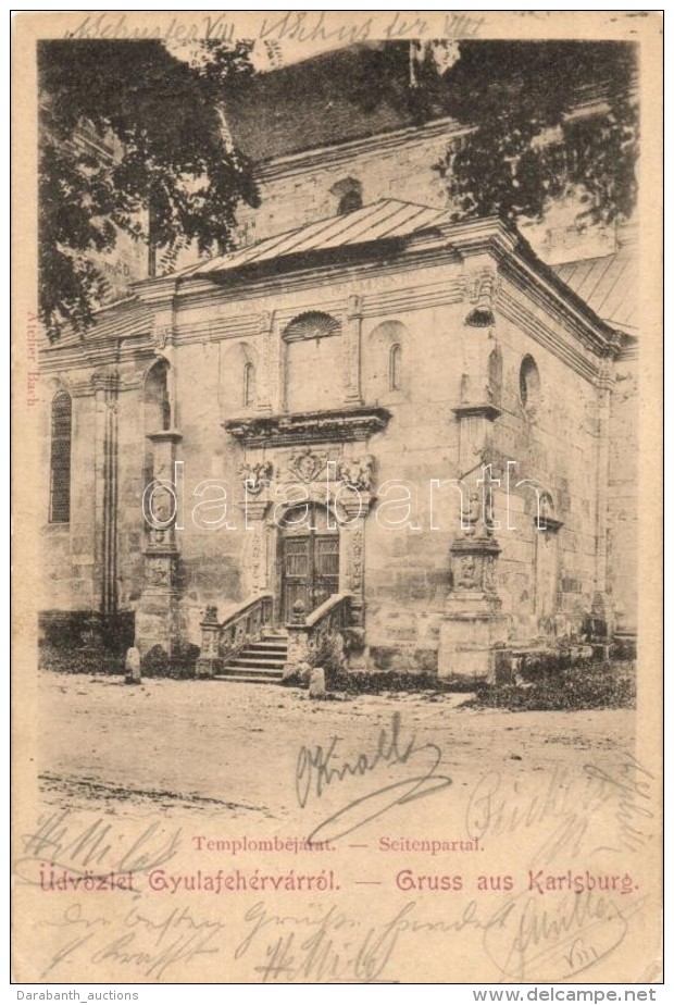 T2/T3 Gyulafehérvár, Alba Iulia; A Székesegyház Bejárata / Cathedral Entrance... - Non Classés