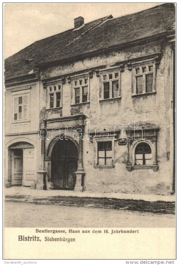 ** T1 Beszterce, Bistritz, Bistrita; Beutler Utcai XVI. Századi Ház / Beutlergasse / Street With... - Sin Clasificación