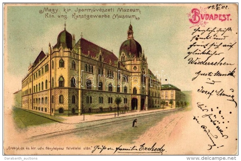 T2/T3 Budapest IX. IparmÅ±vészeti Múzeum, Litho (EK) - Ohne Zuordnung