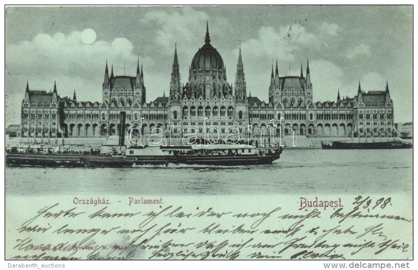 T2 1898 Budapest V. Országház, GÅ‘zhajó, Uszály - Sin Clasificación