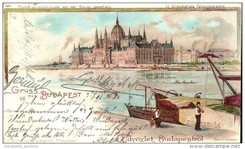 T4 Budapest V. Országház, Litho (vágott / Cut) - Zonder Classificatie