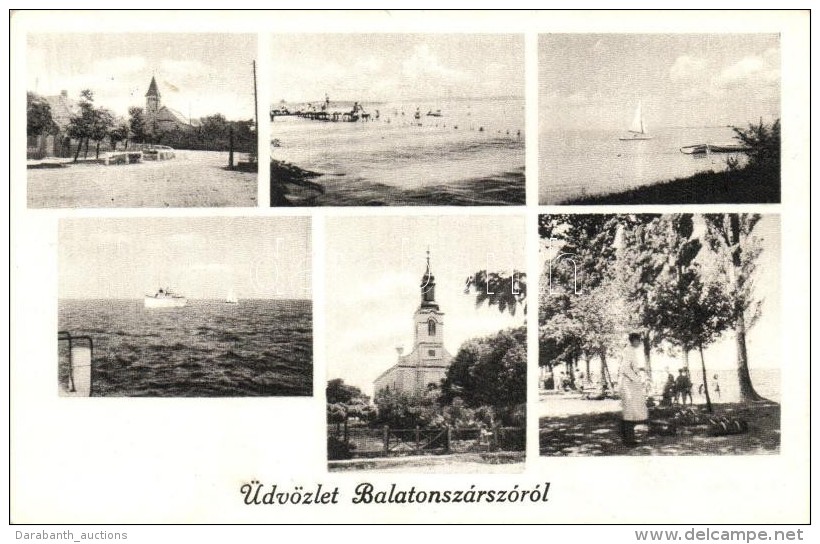* T1/T2 Balatonszárszó, Templom, Part, FürdÅ‘ - Unclassified