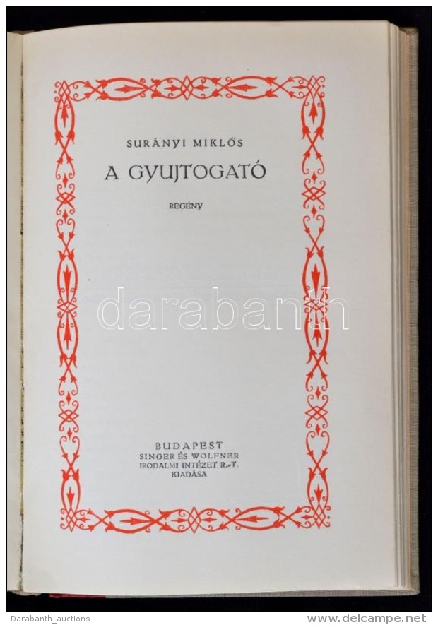 Surányi Miklós: Trianoni Páva - A Gyujtogató. Surányi Miklós MÅ±veinek... - Sin Clasificación