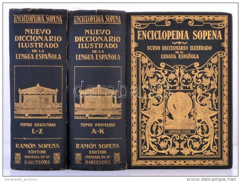Enciclopedia Sopena. Nuevo Diccionario Illustrado De La Lengua Espanola I-II. Barcelona, 1931, Ramón Sopena.... - Unclassified