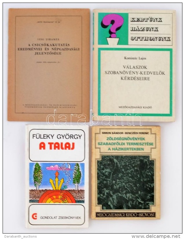Vegyes Kertészet-mezÅ‘gazdasági Könyv Tétel, összesen 4 Kötet. - Unclassified