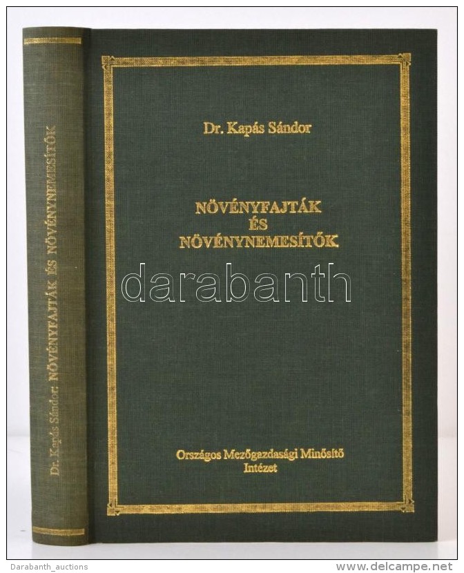 Dr. Kapás Sándor: Növényfajták és NövénynemesítÅ‘k.... - Sin Clasificación