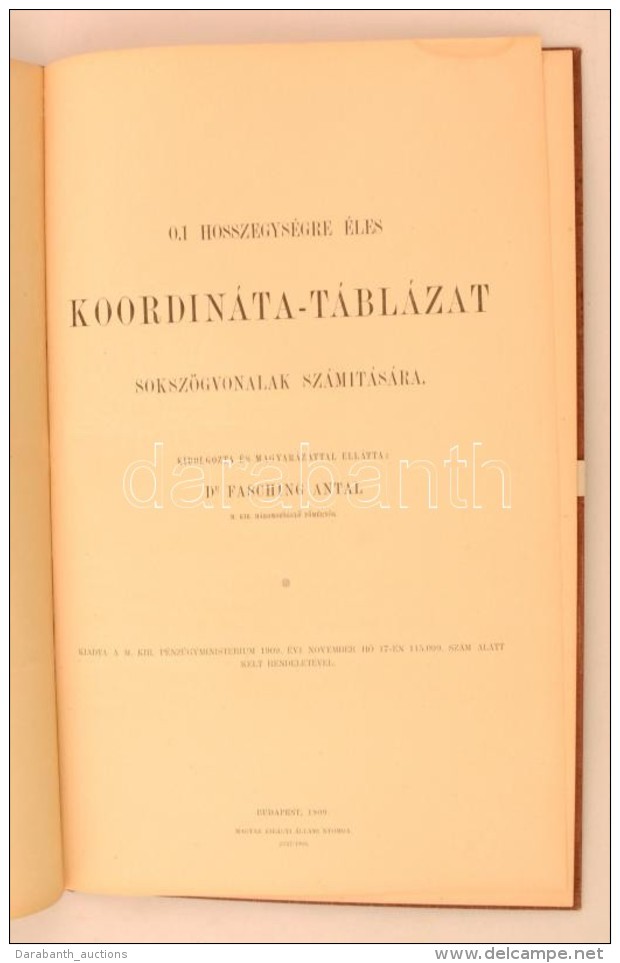 Fasching Antal: Koordináta-táblázatok Sokszögvonalak... - Unclassified