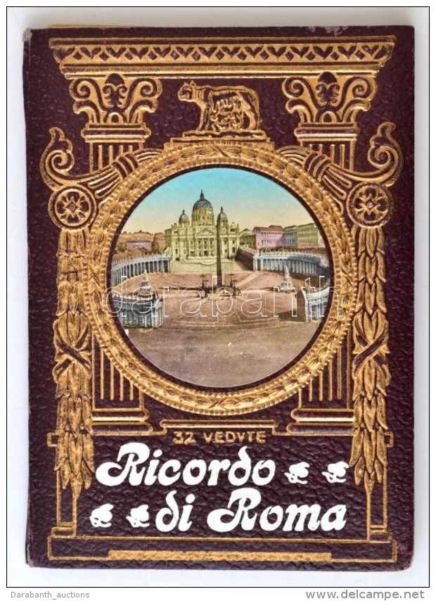 Ricordo Di Roma. Parte I. 32 Vedute. Képes Leporelló Róma Városáról,... - Non Classés