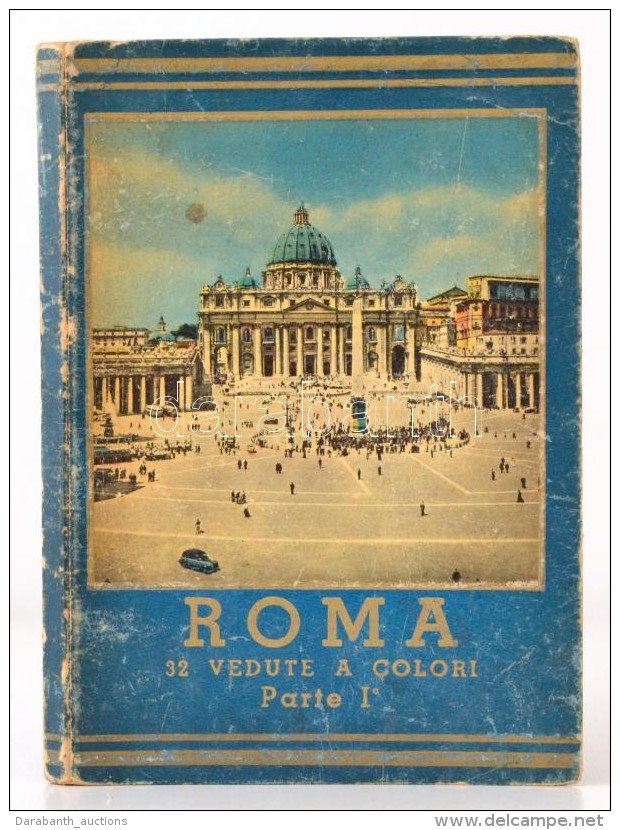 Roma 32 Vedute A Colori Parte I. Képes Leporelló Róma Városáról. Öt... - Zonder Classificatie