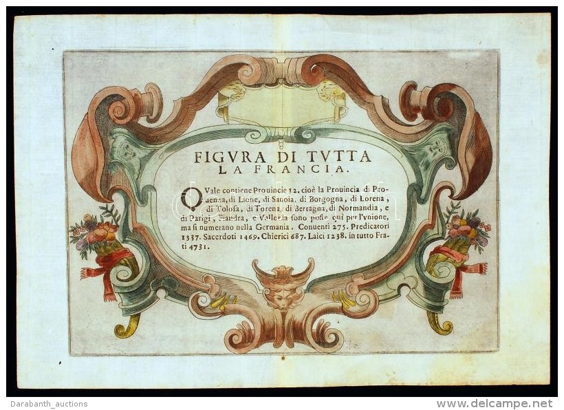 Cca 1646, Ferencesrendi Capucinórium: Carographia Descriptio...,  FÅ‘címlap, GyönyörÅ±... - Otros & Sin Clasificación